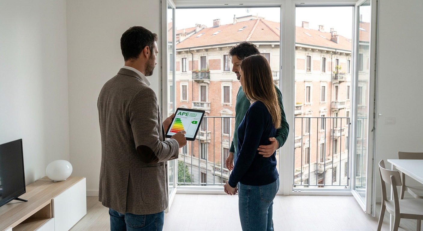 italian energy certificate APE Milano apartment