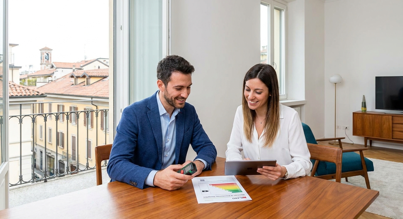 italian energy certificate APE Milano apartment