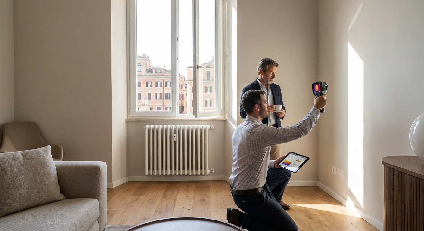 roma apartment interior energy audit