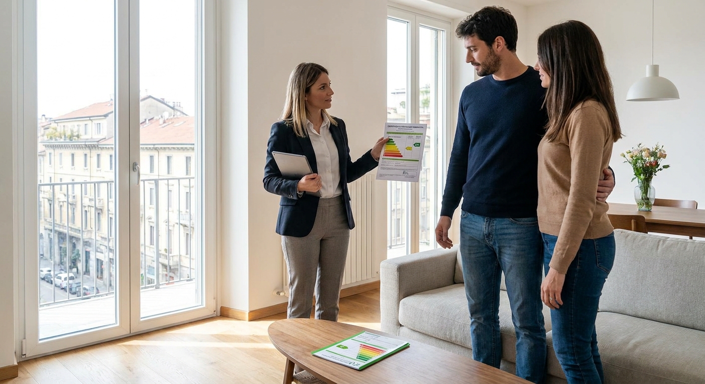 italian energy certificate APE Milano apartment