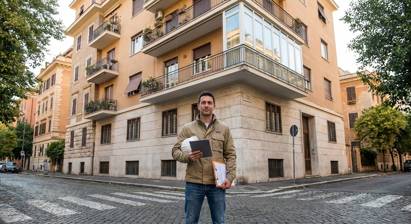 italian architecture apartment building facade