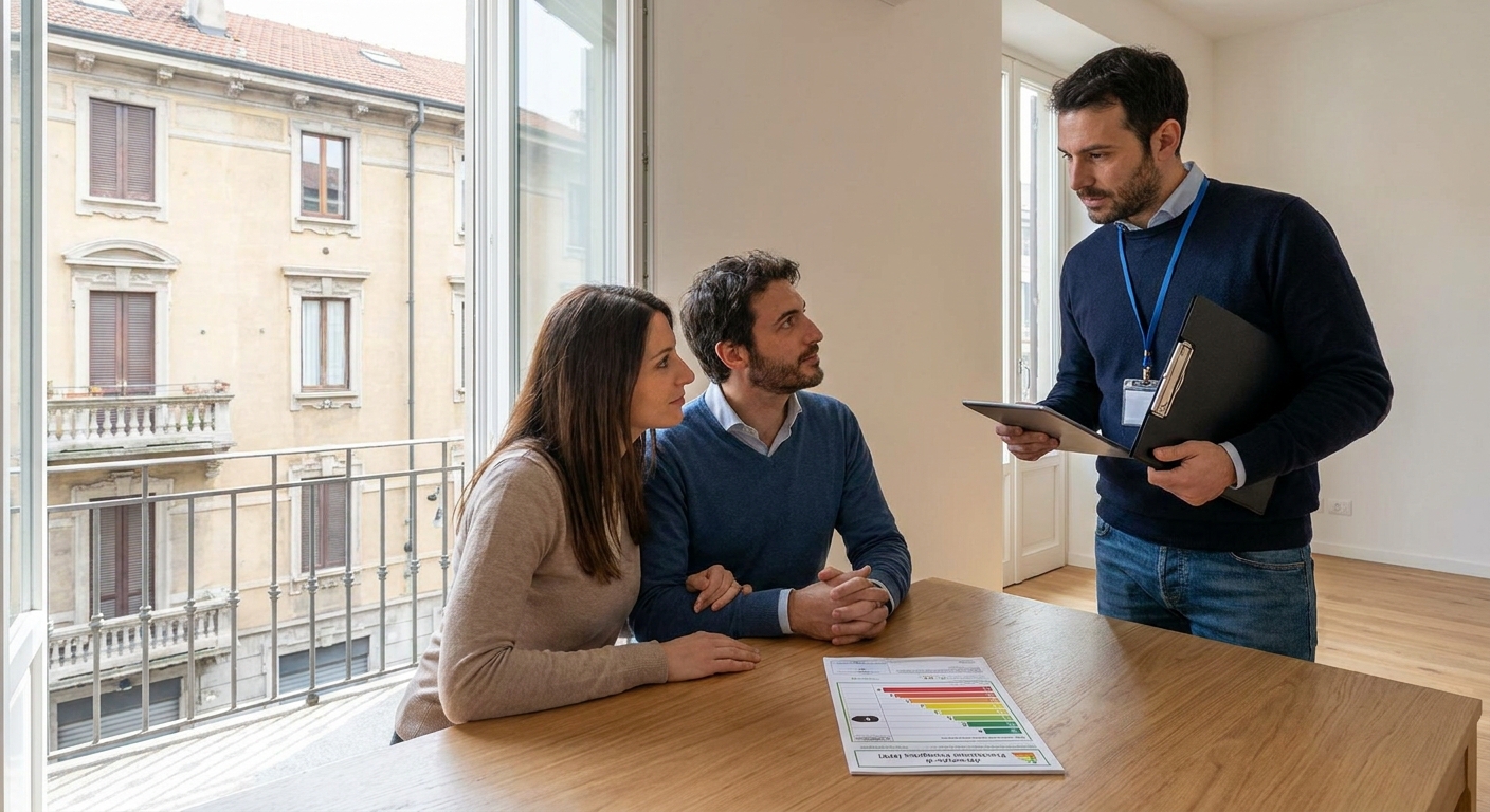 italian energy certificate APE Milano apartment